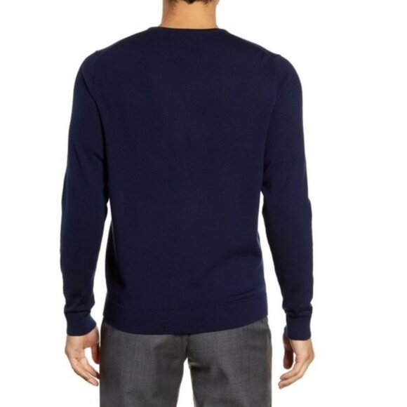 NORDSTROM MEN'S SHOP Crewneck Merino Wool Sweater - Picture 2 of 5